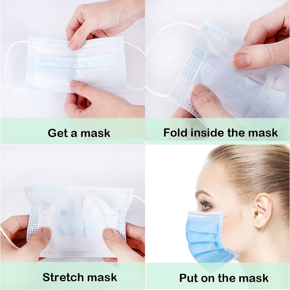 3D Face Mask Bracket for Adults - Set of 5 - Picture 4 of 6